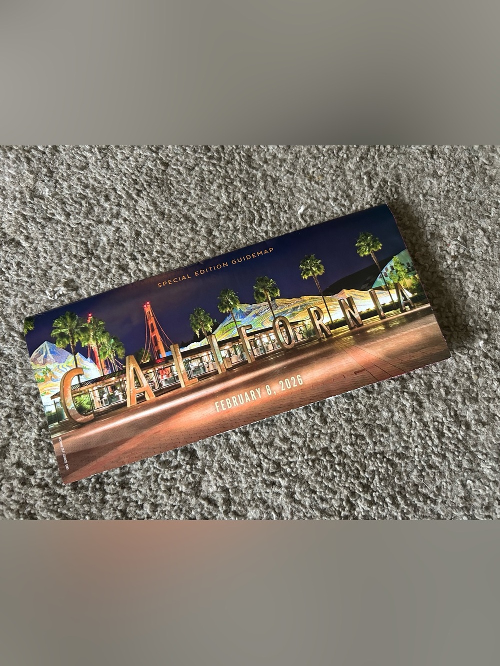 DCA Disneyland Adventure Park Special Guidemap 25th Anniversary Guide Map 2026